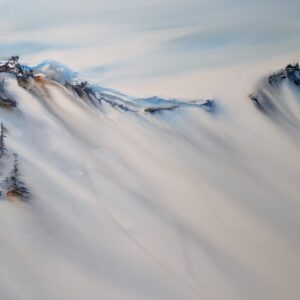 Versant glacé